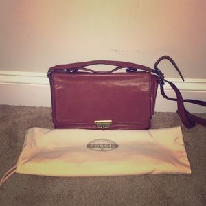 Fossil Leather Crossbody Bag